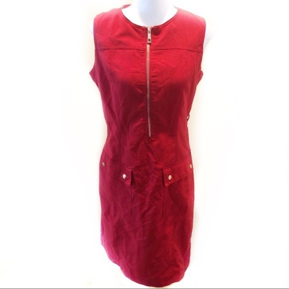 Sharagano red dress